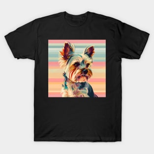 Yorkshire Terrier in 80's T-Shirt